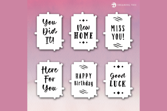 Caring Expressions Bonus Captions for 3D SVG Anniversaries