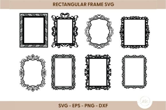 Decorative Rectangular Frame Laser Cut for Wall Decor
