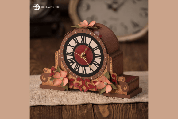 Dogwood Mantel Clock 3D SVG Review for Clocks