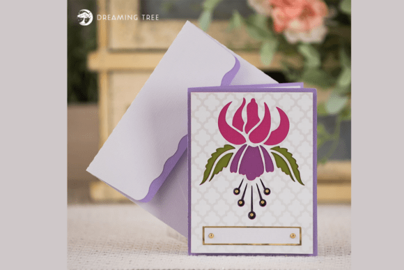 Fuchsia Card SVG Review for 3D SVG Greeting Cards