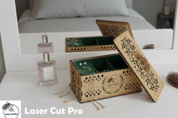 Laser Cut Decorative Box SVG for Laser Cutting and Boxes