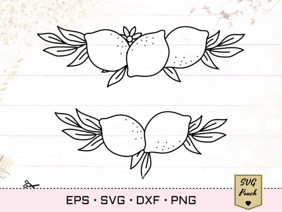 Lemon Border SVG for Laser Cutting and Other Home Decor