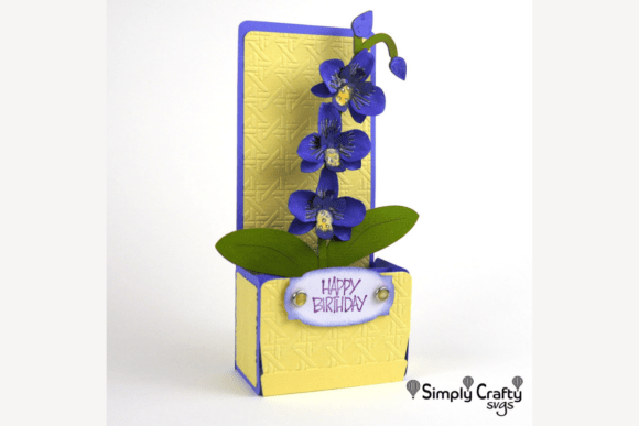 Orchid Box Card SVG Review for 3D SVG Mother S Day