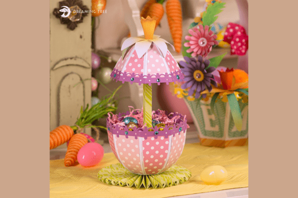 Umbrella Egg SVG: A 3D SVG for Easter Branding